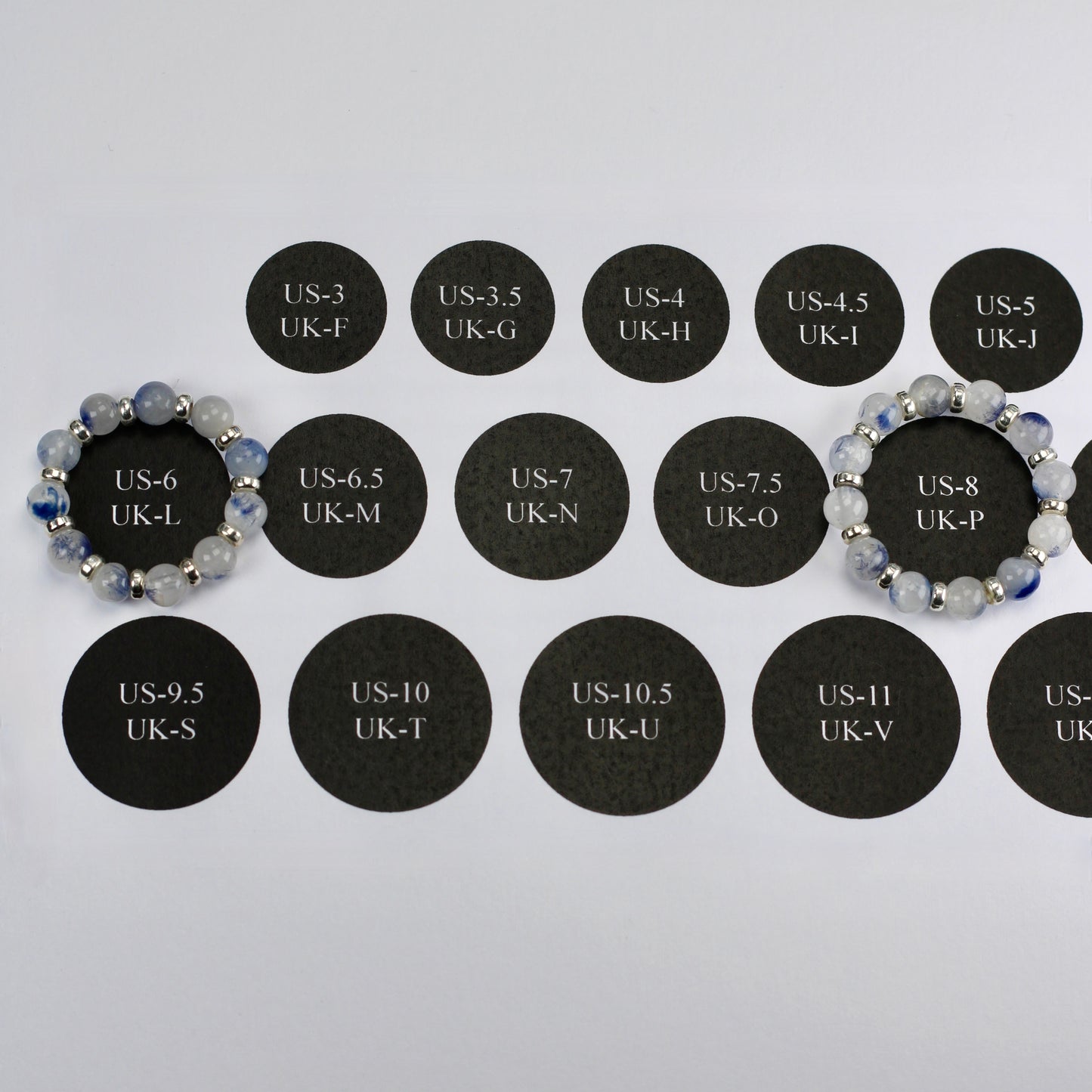 Dumortierite In Quartz RING With Silver. Presented With A Tin, A Tag & A Herkimer Diamond