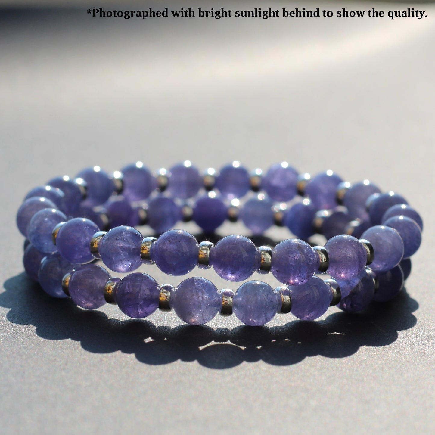 Tanzanite AA Power Bracelet With Sterling Silver & Tanzanite Stone
