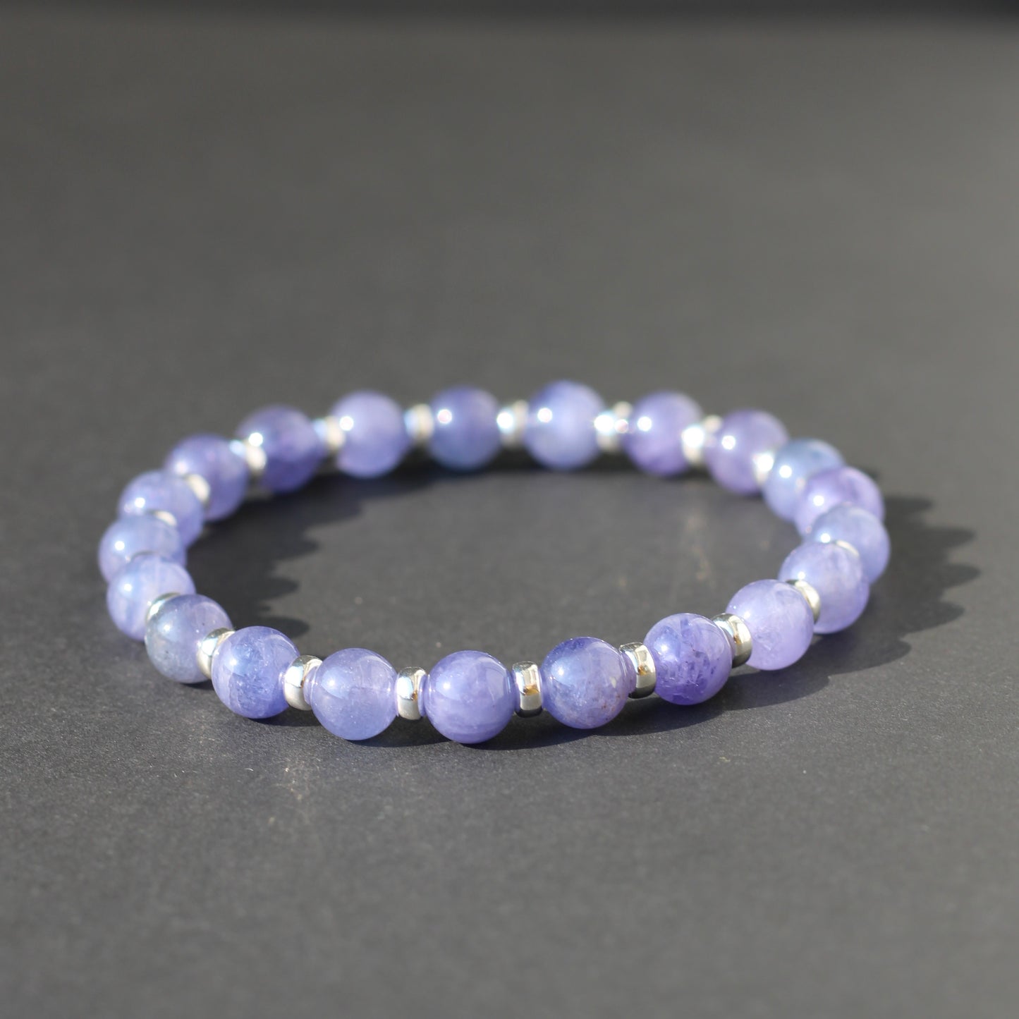 Tanzanite AA Power Bracelet With Sterling Silver & Tanzanite Stone